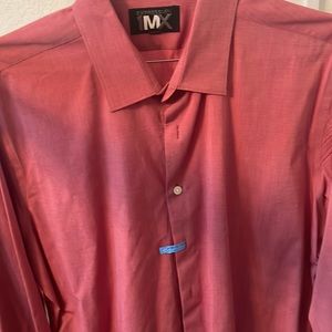 Light Red Long Sleeve Button Up